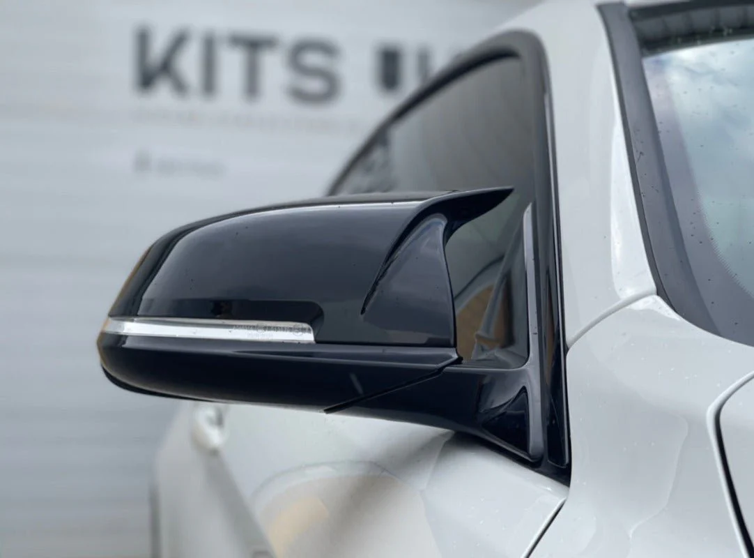 BMW F Series M Style Mirror Caps | Gloss Black Mirror Covers - Image 6